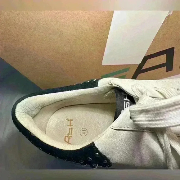 Ash Platform Sneakers with Stud Detail - Picture 3 of 12